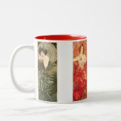 Tasse 2 Couleurs Illustrations de pierres précieuses Alphonse Mucha (Gauche)
