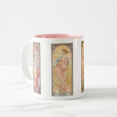 Tasse 2 Couleurs Illustrations de quatre saisons Alphonse Mucha (Devant gauche)