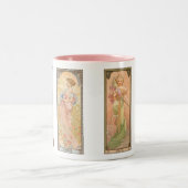 Tasse 2 Couleurs Illustrations de quatre saisons Alphonse Mucha (Centre)