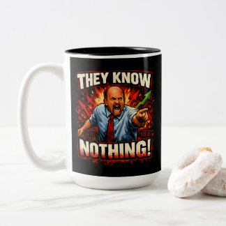 Tasse 2 Couleurs Ils ne savent rien ! | Cramer Mad Money Meme