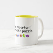 Tasse 2 Couleurs Im par pièce du puzzle importante (Devant droit)