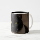 Tasse 2 Couleurs Image Cat (Devant droit)