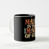 Tasse 2 Couleurs Image De God Christian Cote (Devant gauche)