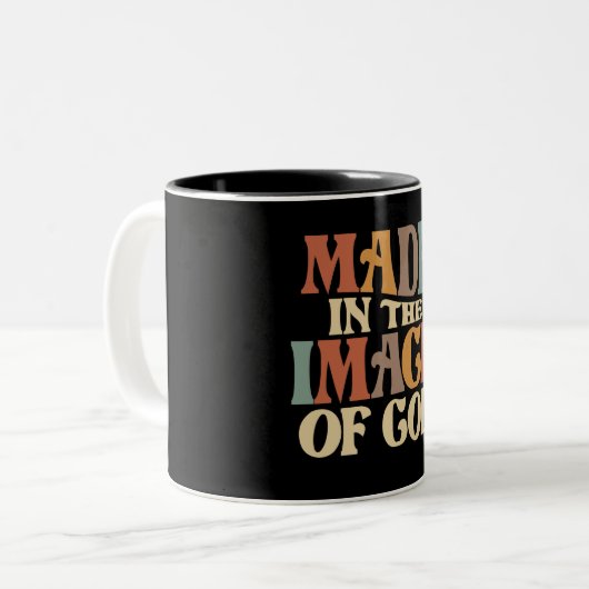 Tasse 2 Couleurs Image De God Christian Cote (Devant gauche)