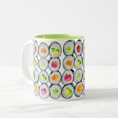 Tasse 2 Couleurs Image de sushi mignon (Devant gauche)
