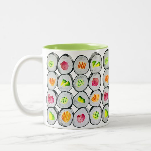 Tasse 2 Couleurs Image de sushi mignon (Gauche)