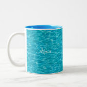 Tasse 2 Couleurs Image d'eau turquoise (Gauche)