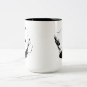 Tasse 2 Couleurs Image du Ferret migre (Centre)