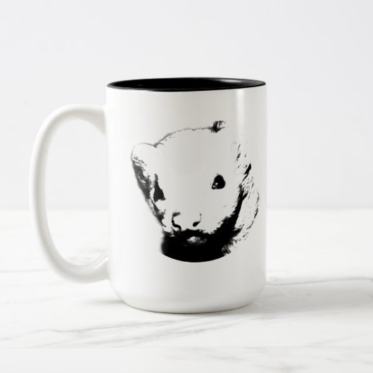 Tasse 2 Couleurs Image du Ferret migre (Gauche)
