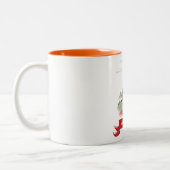 Tasse 2 Couleurs Imaginaire Castle Texte personnalisé (Gauche)