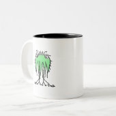 Tasse 2 Couleurs Imaginaire dessin alien mignon (Devant gauche)