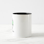 Tasse 2 Couleurs Imaginaire dessin alien mignon (Centre)