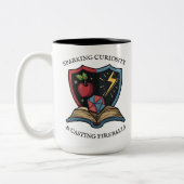 Tasse 2 Couleurs Imaginaire RPG Merci enseignant (Gauche)