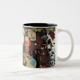 Tasse 2 Couleurs Imbécile d'avril, 1945