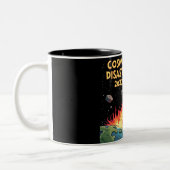 Tasse 2 Couleurs Impact des astéroïdes Catastrophe cosmique 2032 (Gauche)