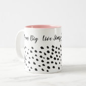 Tasse 2 Couleurs IMPARFAIT DABS DE PEINTURE mignon fun moderne mini (Devant gauche)
