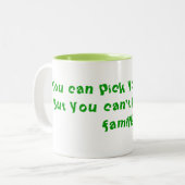 Tasse 2 Couleurs Impossible de choisir votre famille (Devant gauche)