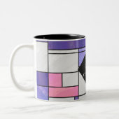 Tasse 2 Couleurs Impression blanc rose rose clair (Gauche)