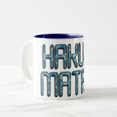 Tasse 2 Couleurs Impression d'art 3D Hakuna Matata (Devant gauche)