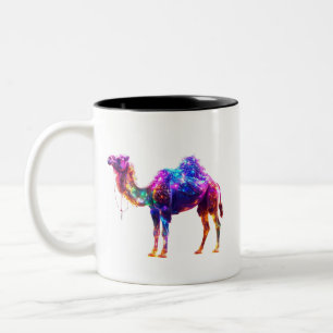 Tasse 2 Couleurs Impression d'art de chameau lumineux au néon - Fa