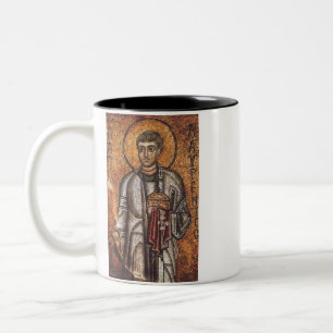 Tasse 2 Couleurs Impression d'art mosaïque orthodoxe Saint-Laurent