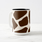 Tasse 2 Couleurs Impression de girafe (Devant gauche)