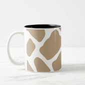 Tasse 2 Couleurs Impression de girafe neutre (Gauche)