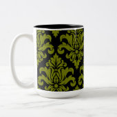 Tasse 2 Couleurs Impression décorative Damask Fabric (Gauche)