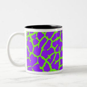 Tasse 2 Couleurs Impression Girafe Menthe Améthyste