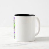 Tasse 2 Couleurs Impression Girafe Violet Vert (Devant droit)