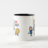 Tasse 2 Couleurs Impression Love Daddy (Centre)