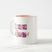 Tasse 2 Couleurs Impression sweet sixteen (Devant gauche)