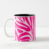 Tasse 2 Couleurs Impression zèbre rose (Gauche)