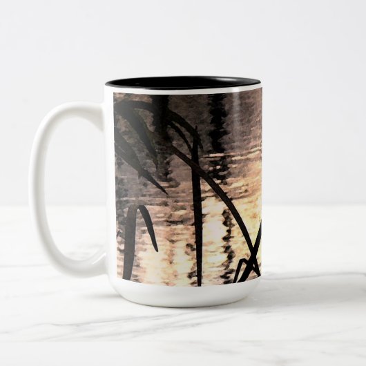 Tasse 2 Couleurs Impressions d'étang (Gauche)