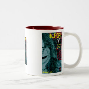 Tasse 2 Couleurs imprimé demi-fille