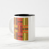 Tasse 2 Couleurs imprimé kente african (Devant gauche)