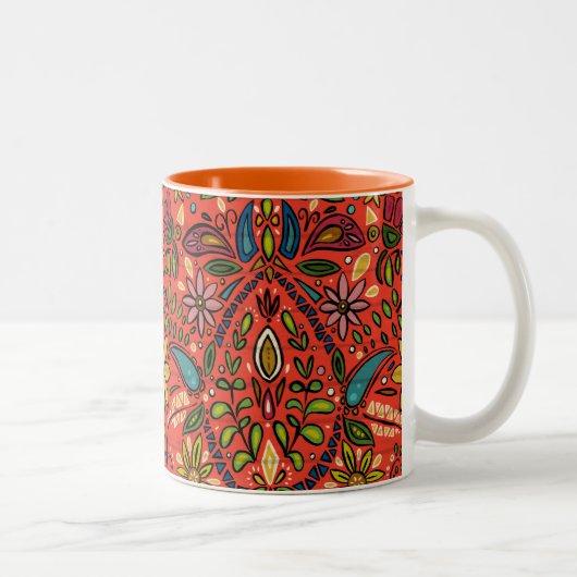 Tasse 2 Couleurs incendie d'aziza (Droit)