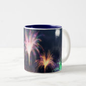 Tasse 2 Couleurs Incendie sur la boue d'eau (Devant droit)