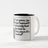 Tasse 2 Couleurs Incertitude du travail de Heisenberg (Devant droit)