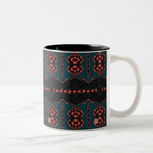 Tasse 2 Couleurs Indépendant et fier (Droit)