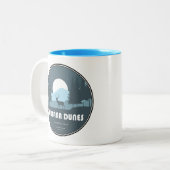 Tasse 2 Couleurs Indiana Dunes National Park Deer (Devant gauche)