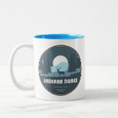 Tasse 2 Couleurs Indiana Dunes National Park Deer (Gauche)
