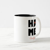 Tasse 2 Couleurs Indiana Home Personnalisé (Devant droit)