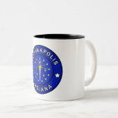 Tasse 2 Couleurs Indianapolis Indiana (Devant droit)