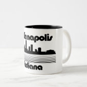 Tasse 2 Couleurs Indianapolis Indiana (Devant droit)