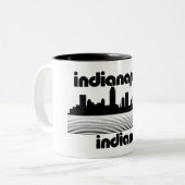 Tasse 2 Couleurs Indianapolis Indiana (Devant gauche)