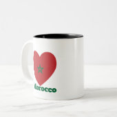 Tasse 2 Couleurs Indicateur cardiaque du Maroc (Devant gauche)