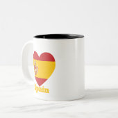 Tasse 2 Couleurs Indicateur cardiaque en Espagne (Devant gauche)