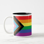 Tasse 2 Couleurs Indicateur de fierté d'avancement (Gauche)