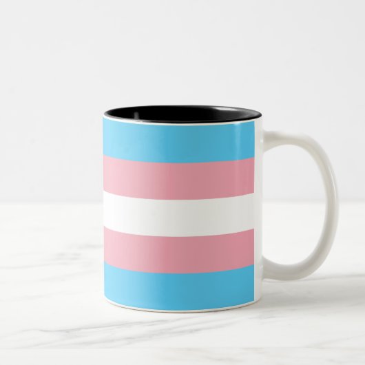 Tasse 2 Couleurs Indicateur de fierté transgenre (Droit)